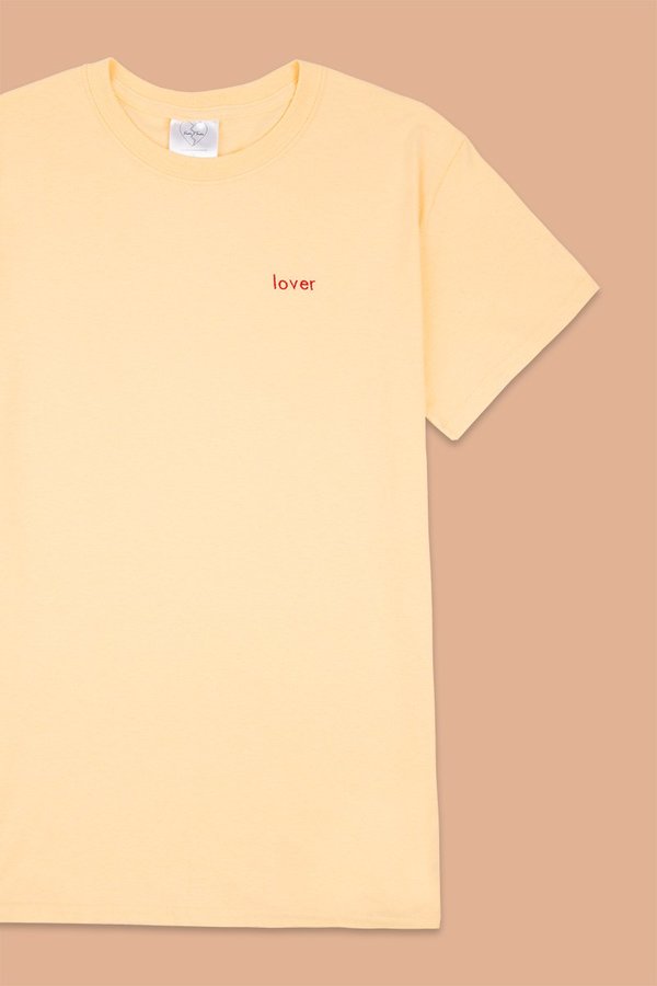 Double Trouble Gang 'Lover' T-shirt Daisy Yellow