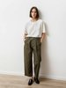 Priory Canvas  Pleat Trouser - Jalapeño - Thumbnail 1