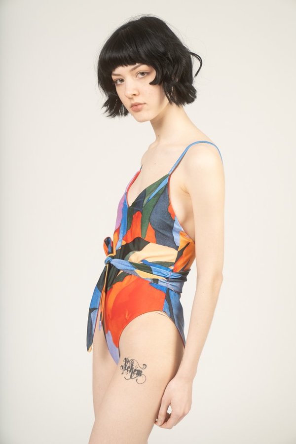 Mara Hoffman Gamela printed one piece swimsuit - multico print Mara Hoffman Gamela printed one piece swimsuit - multico print