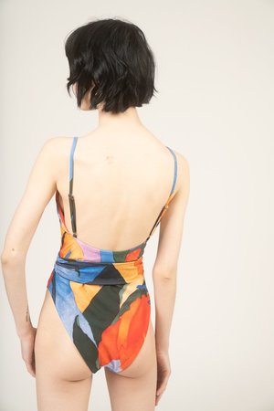 Mara Hoffman Gamela printed one piece swimsuit - multico print Mara Hoffman Gamela printed one piece swimsuit - multico print