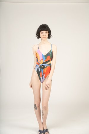 Mara Hoffman Gamela printed one piece swimsuit - multico print Mara Hoffman Gamela printed one piece swimsuit - multico print