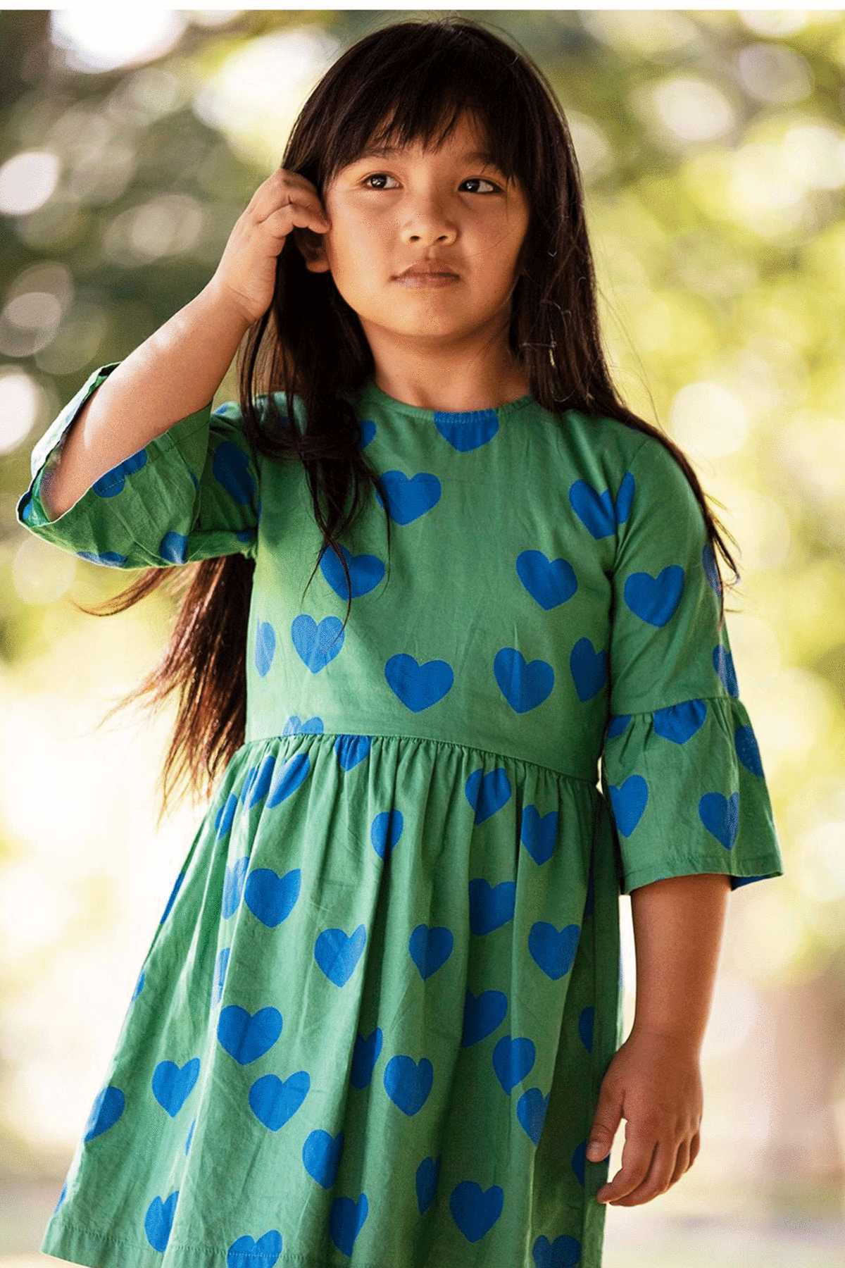 kids Mini Rodini HEARTS DRESS