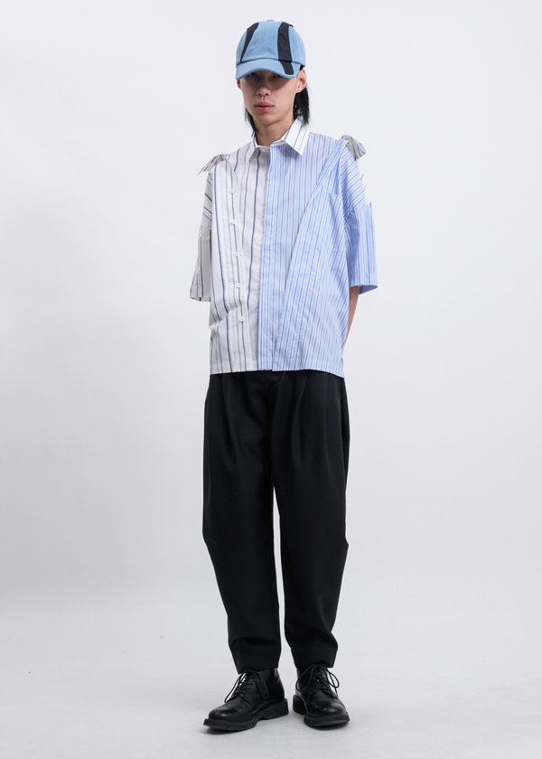 Feng Chen Wang Contrast Layered Cap - Blue Feng Chen Wang Contrast Layered Cap - Blue