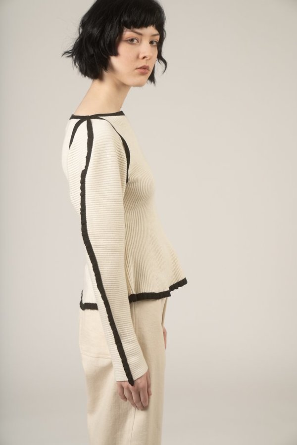 Mara Hoffman Nova sweater - Ivory / black Mara Hoffman Nova sweater - Ivory / black