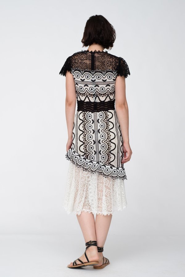 Sea NY Lola Lace Midi Dress | Garmentory