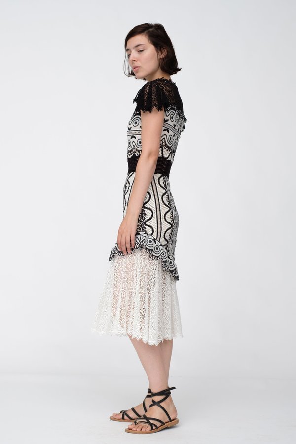Sea NY Lola Lace Midi Dress | Garmentory