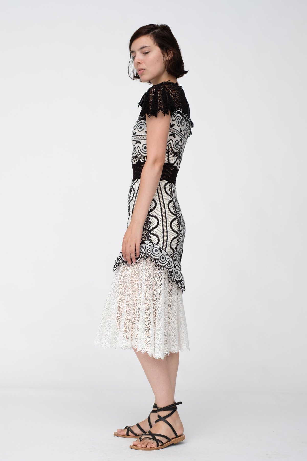 Sea NY Lola Lace Midi Dress | Garmentory