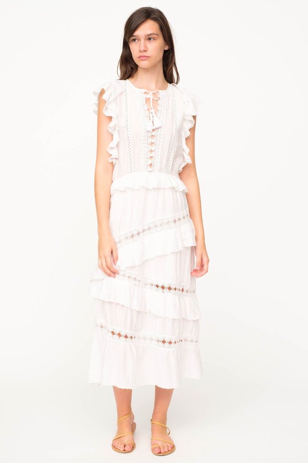 chinese dress ladies Baltic Born Womens Palmer Tiered Maxi Dress | Multi Floral