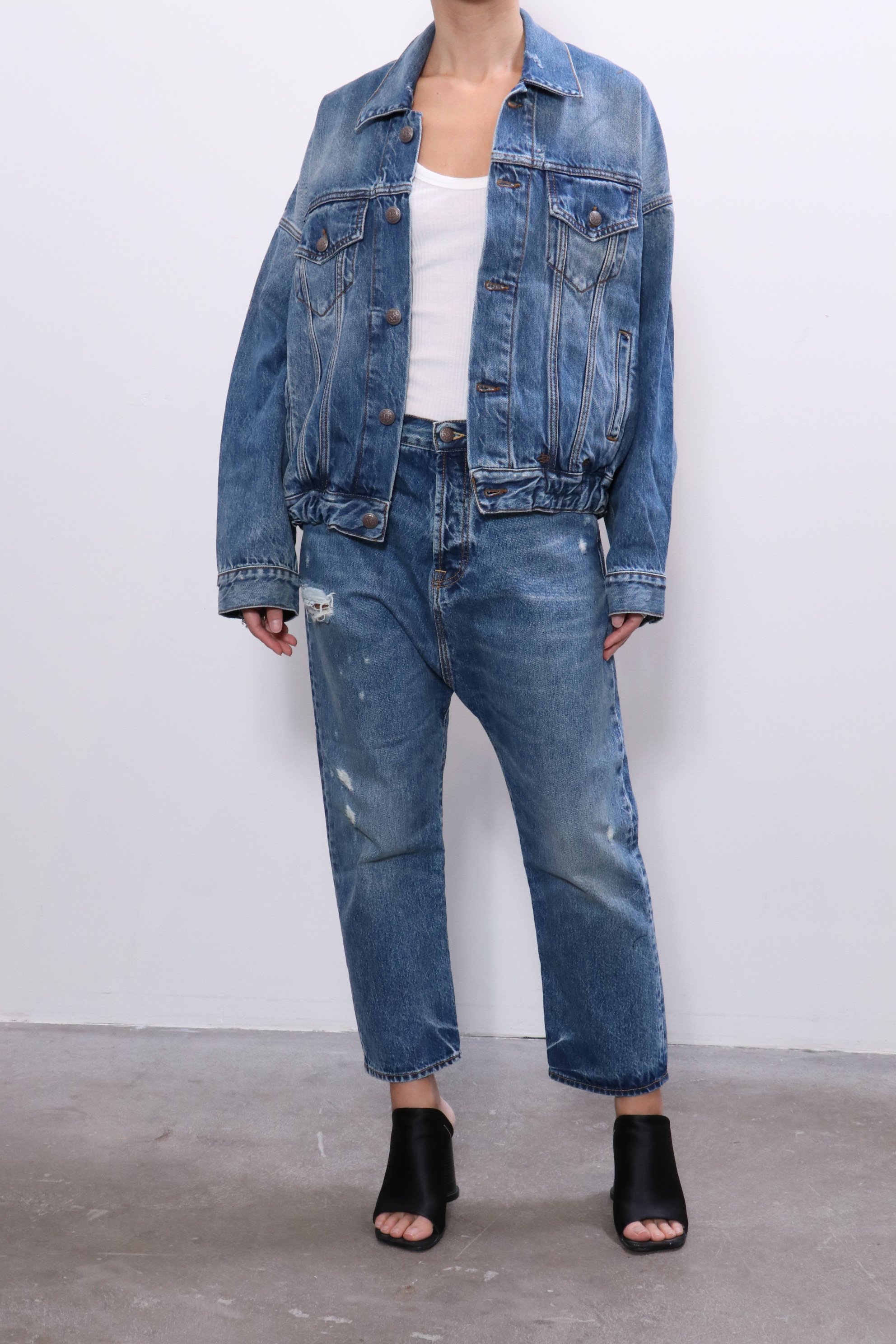 r13 oversized denim shirt