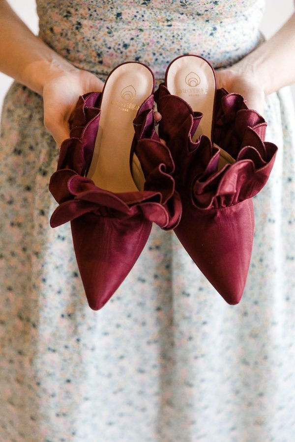 Brother Vellies Stell Mule - Raspberry