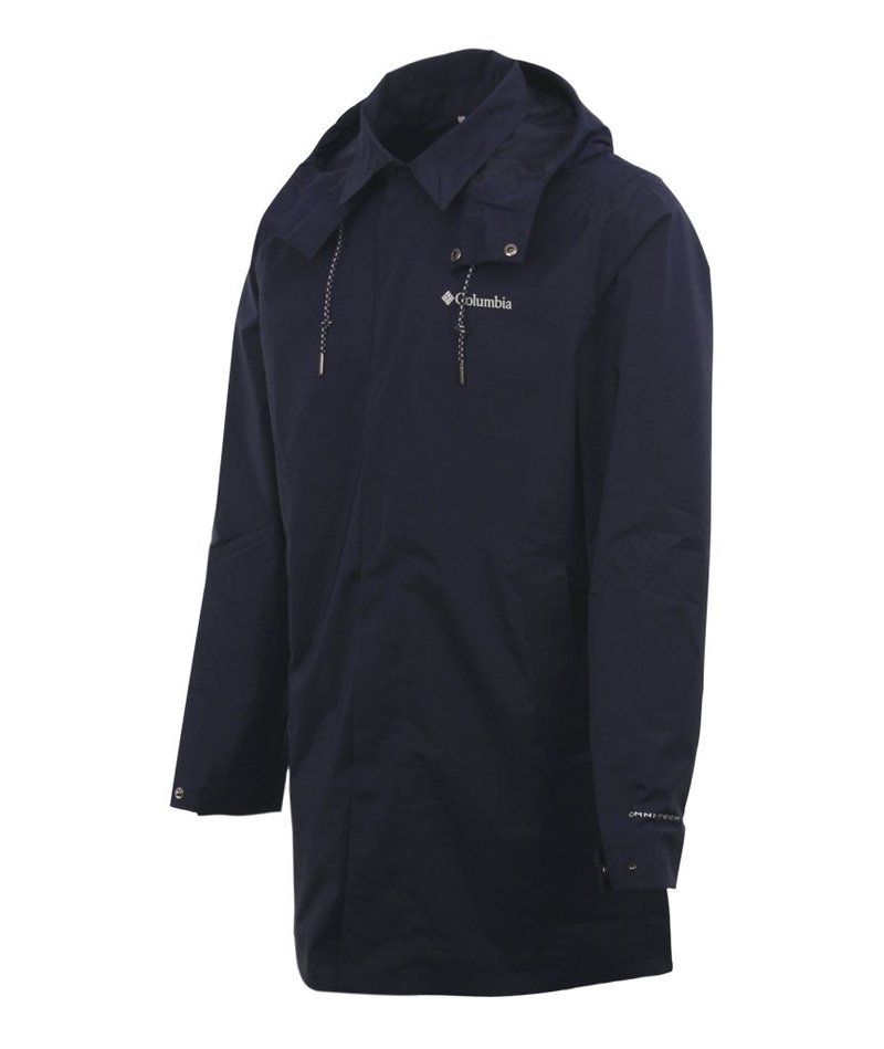 Columbia East Park Zip Through Mackintosh Jacket Navy Garmentory