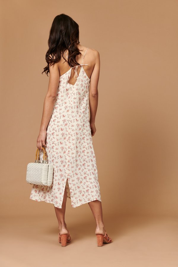 Whimsy + Row Jade Midi Dress - Ivory Floral Whimsy + Row Jade Midi Dress - Ivory Floral