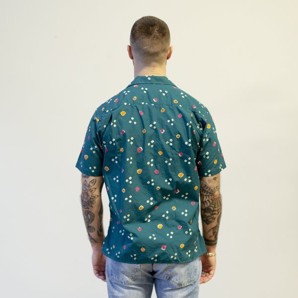 Gitman Bros. Gitman Vintage Classic Bandhani Cloth Camp Shirt - Green