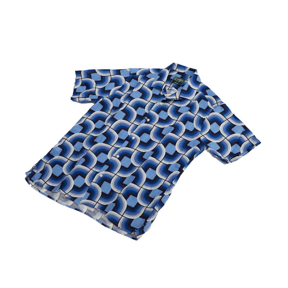 Gitman Bros. Gitman Vintage Gio Ponti Camp Shirt - Linen Blues - Image 1 of 5