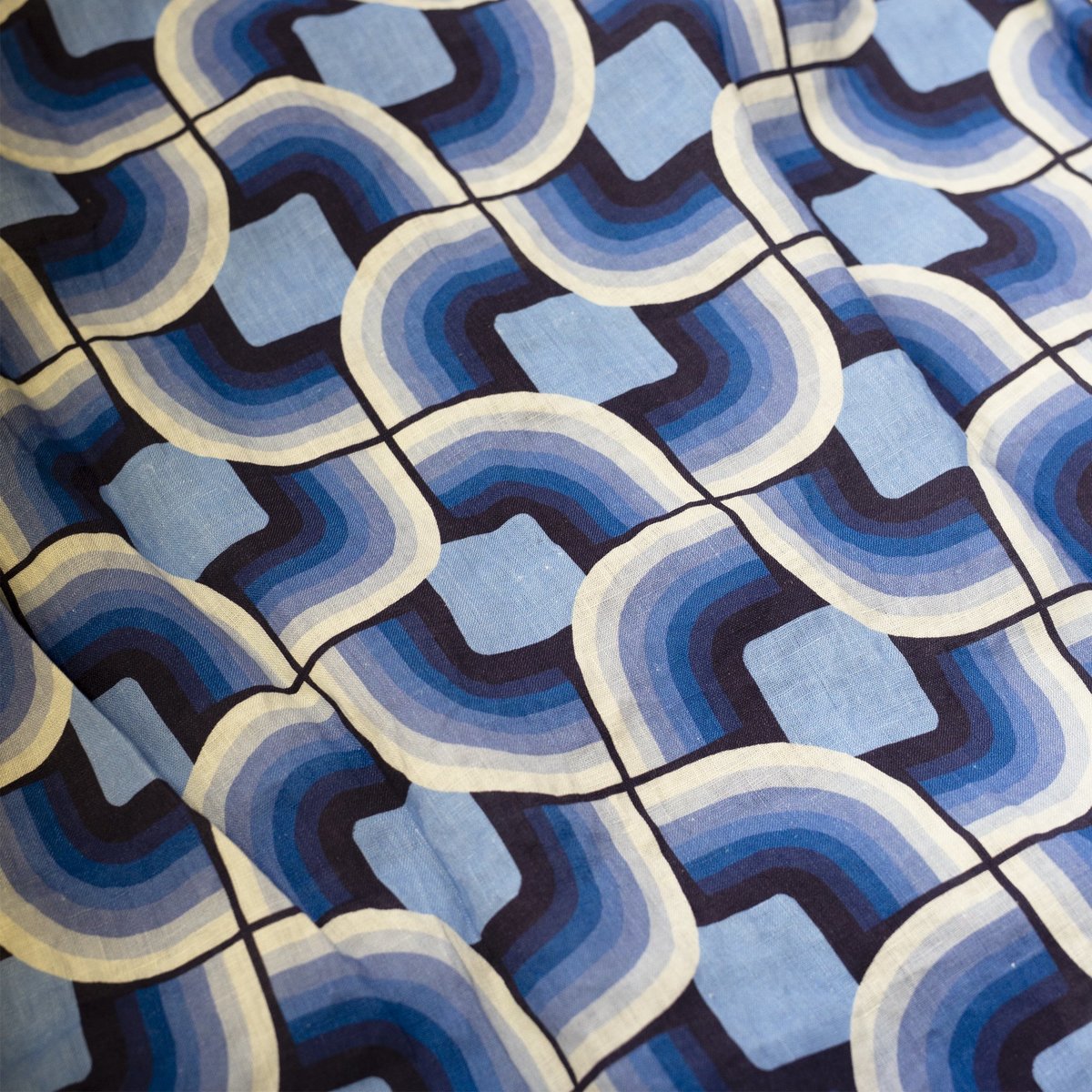 Gitman Bros. Gitman Vintage Gio Ponti Camp Shirt - Linen Blues - Image 3 of 5