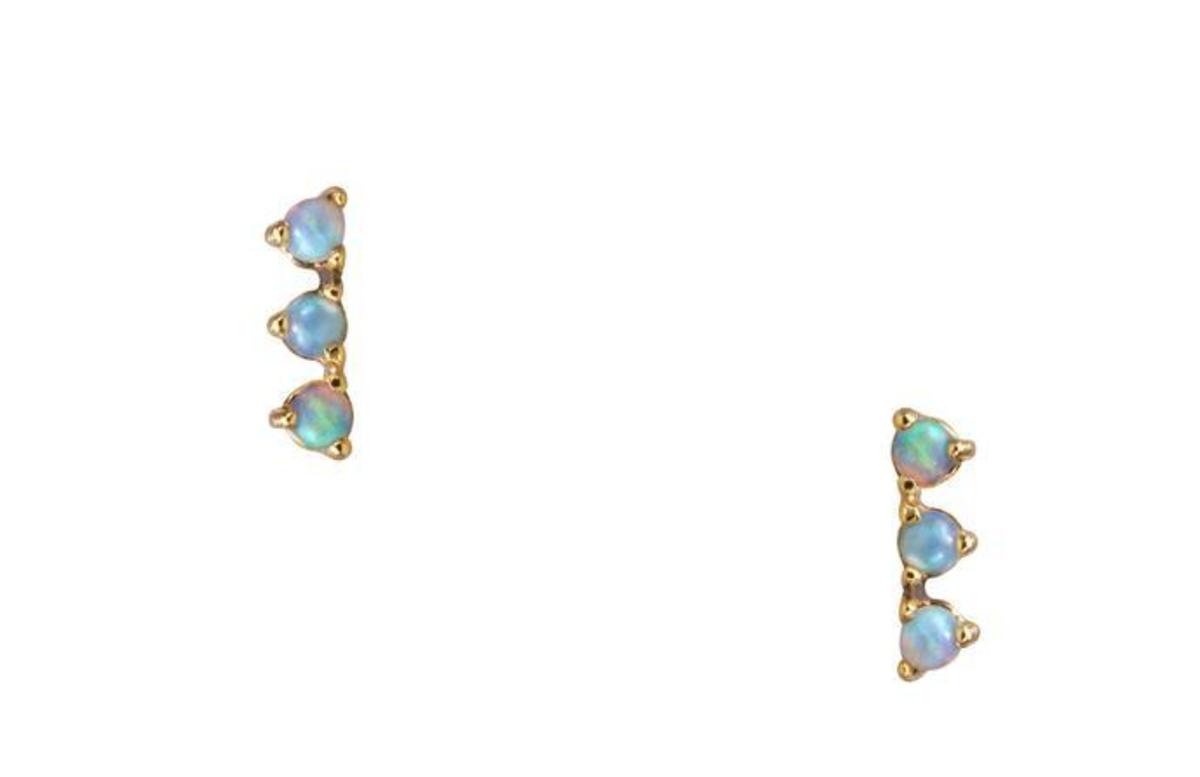 WWAKE Three-Step Earrings with Opals - Image 1 of 1