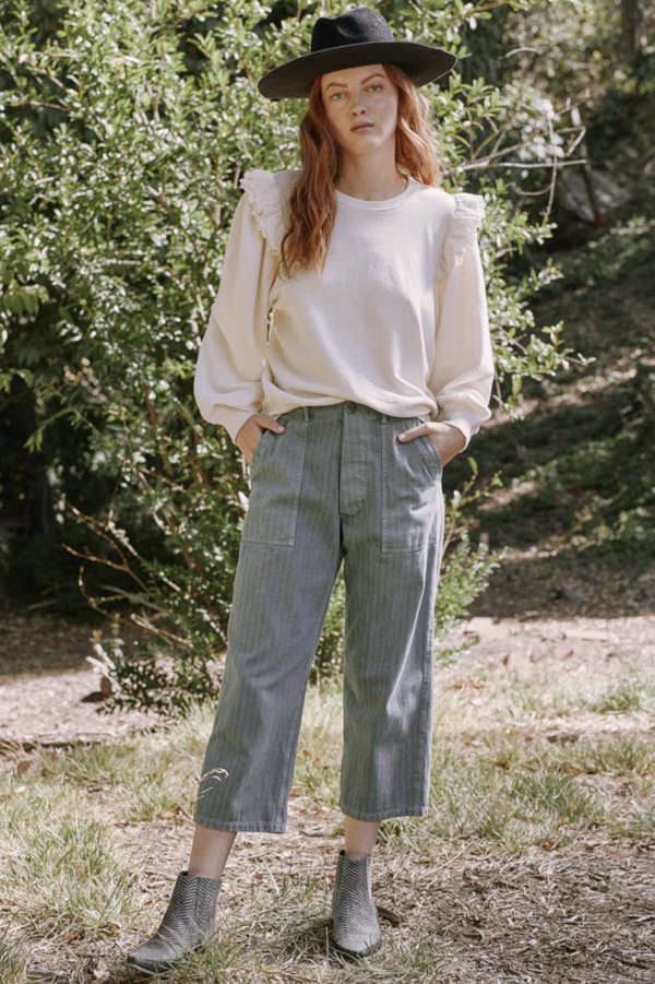 the great pleat sleeve sweatshirt