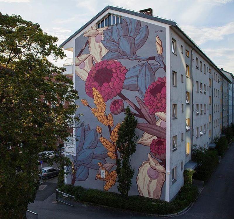 Nimes x Pastel Leather Tote - Pastel Print 