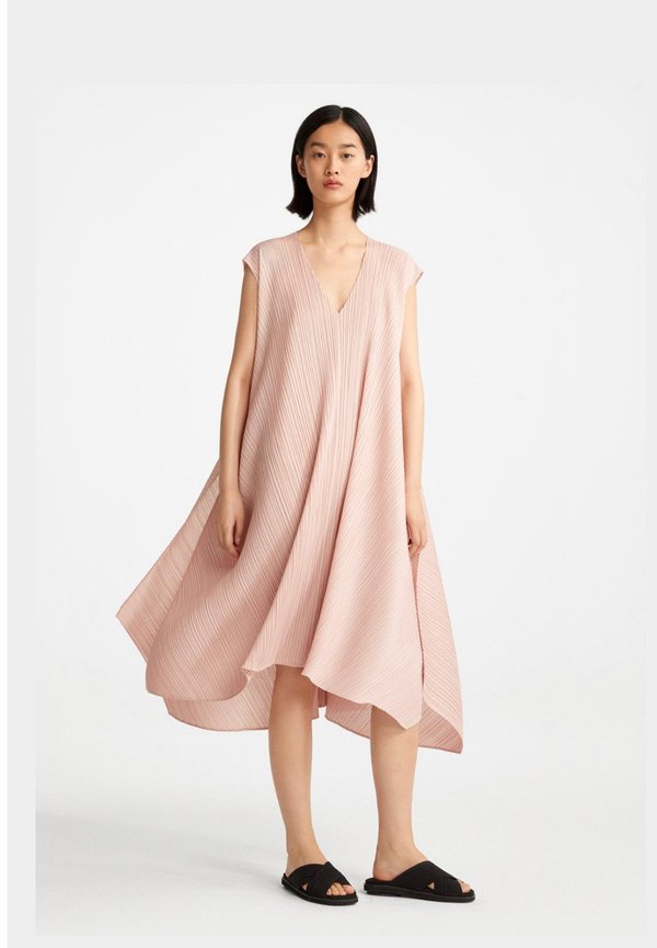 Issey Miyake Overlapped Dress - Light Coral Issey Miyake Overlapped Dress - Light Coral