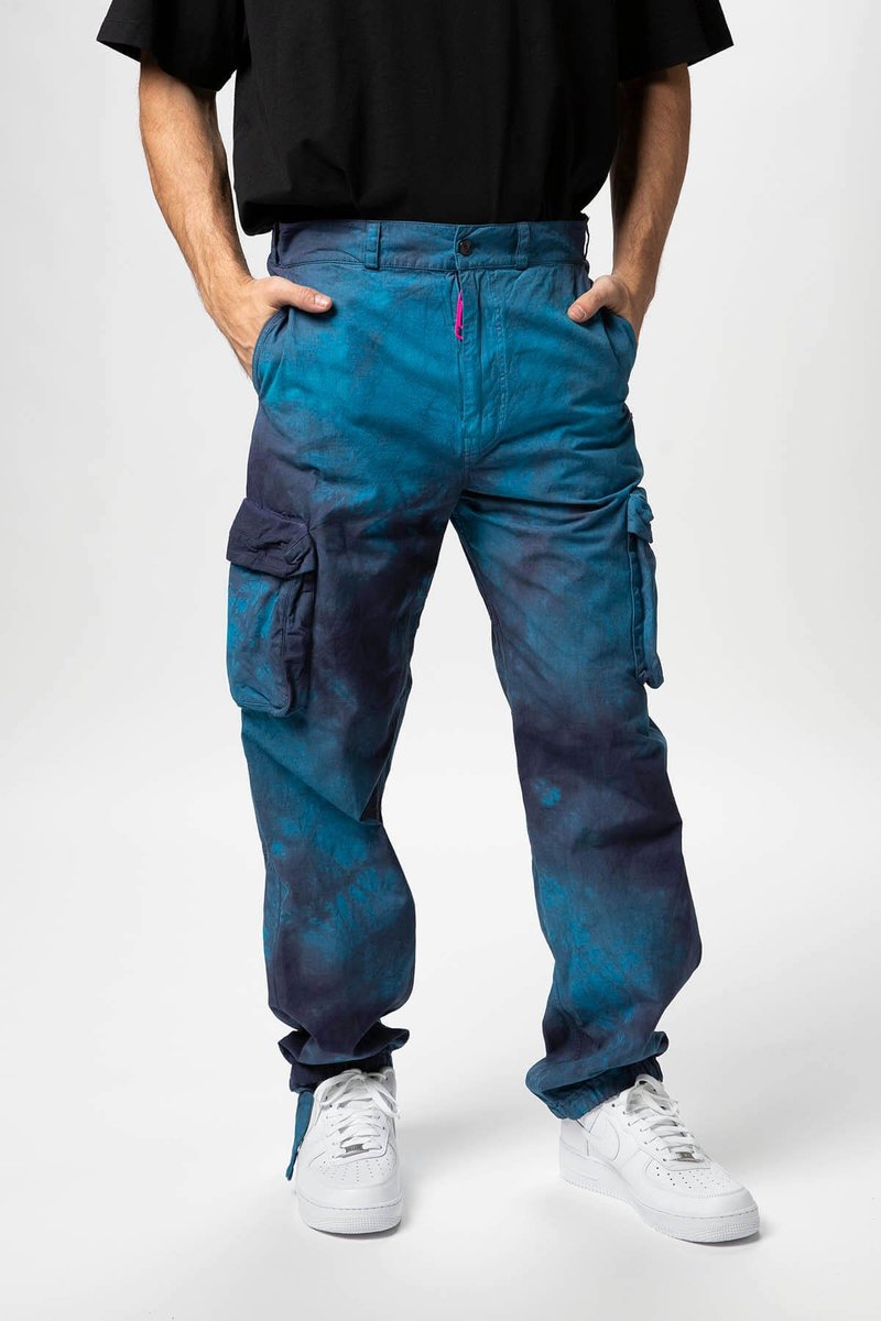 Off white tie dyed cargo pants justin 着用 Off white tie dyed cargo pants justin 着用 パンツ