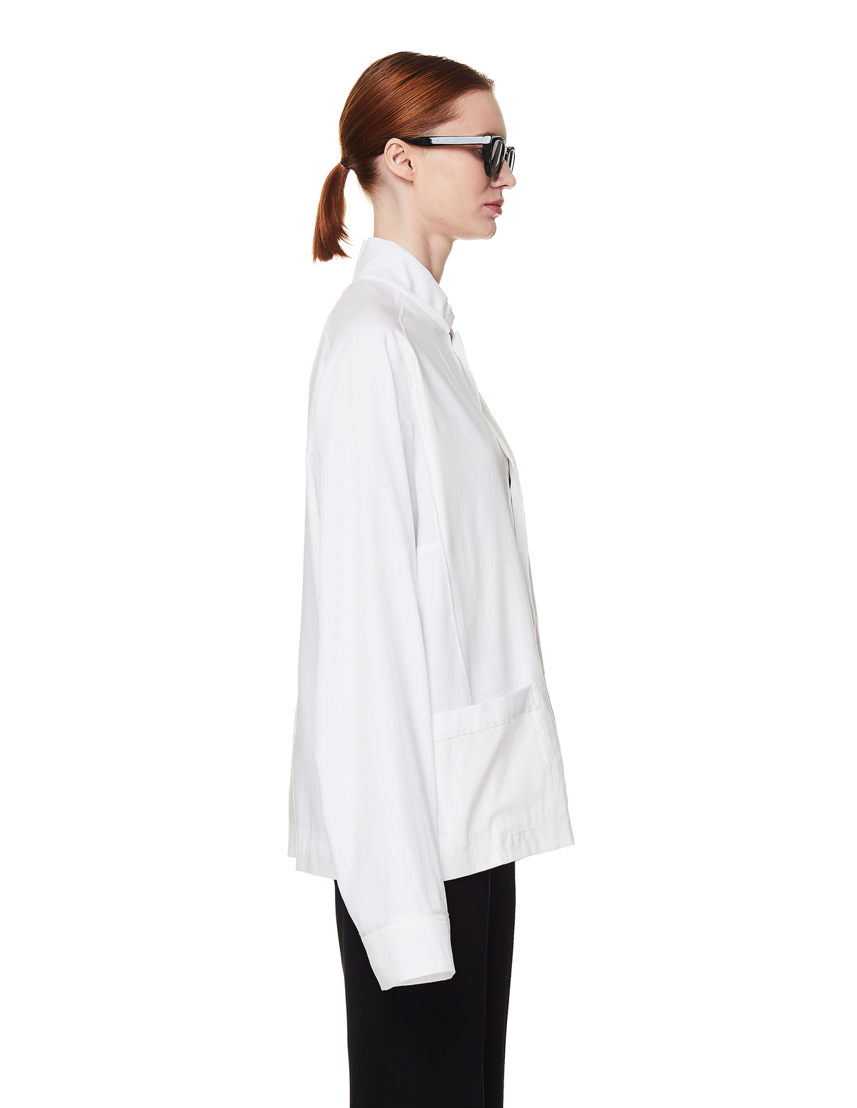 Haider Ackermann White Cotton Cargo Shirt | Garmentory