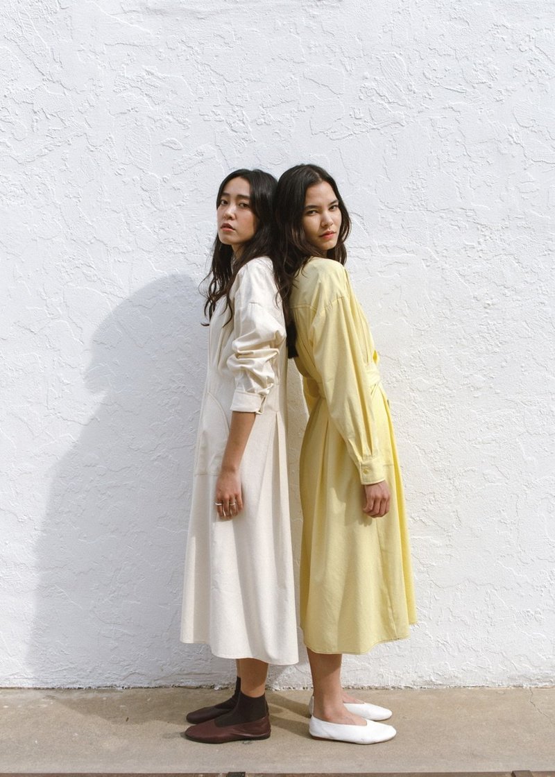 JOWA. Margine Stitch Dress with Matching Belt