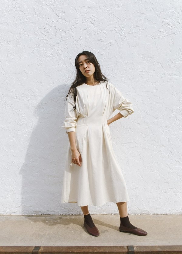 JOWA. Margine Stitch Dress with Matching Belt