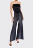 Fuzzi Fitted Wide Leg Jumpsuit - Animal Print - Thumbnail 1