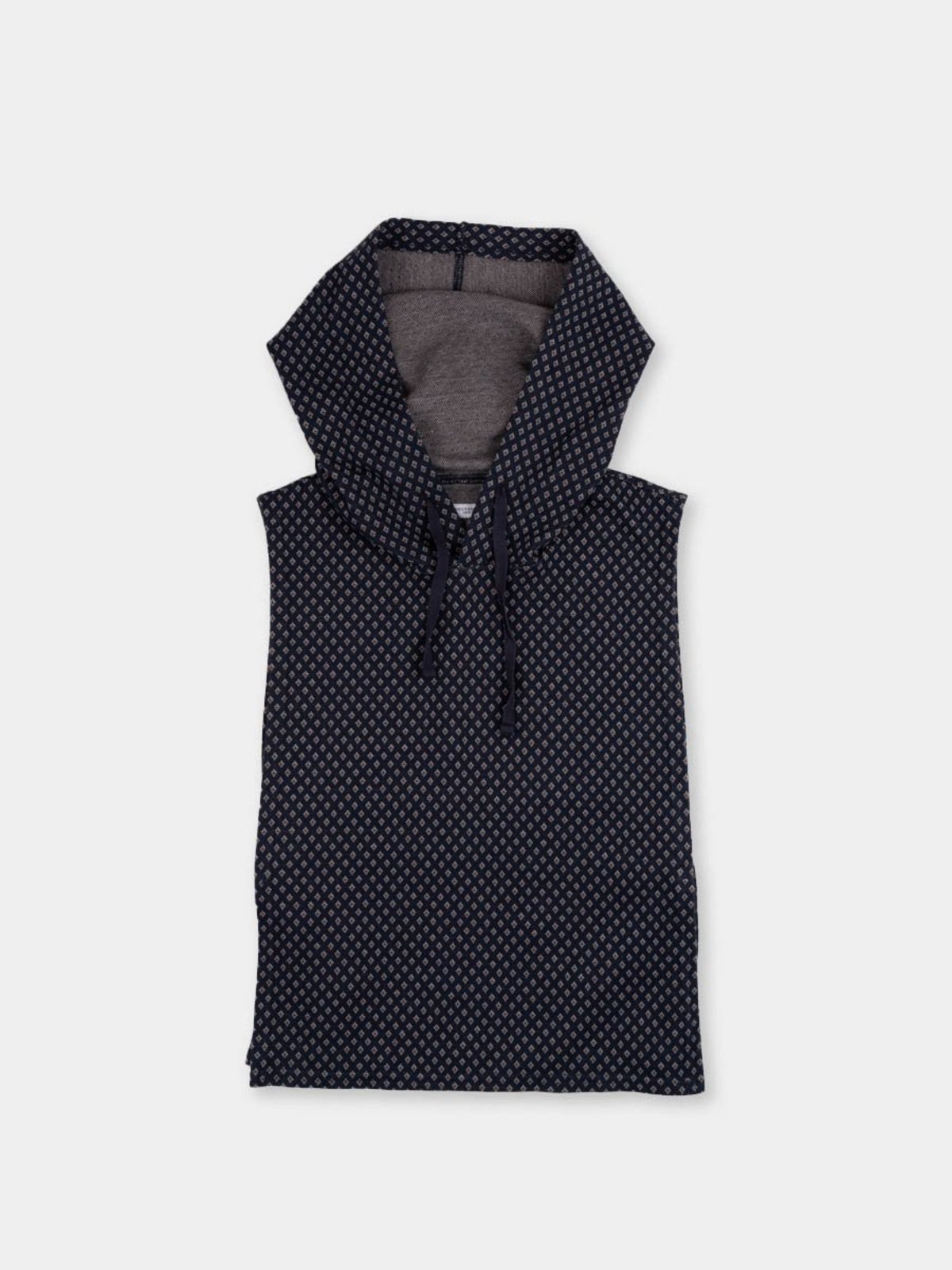 小物 ENGINEERED GARMENTS HOODED INTERLINER Engineered Garments Hooded Diamond Jersey Knit Interliner - Navy