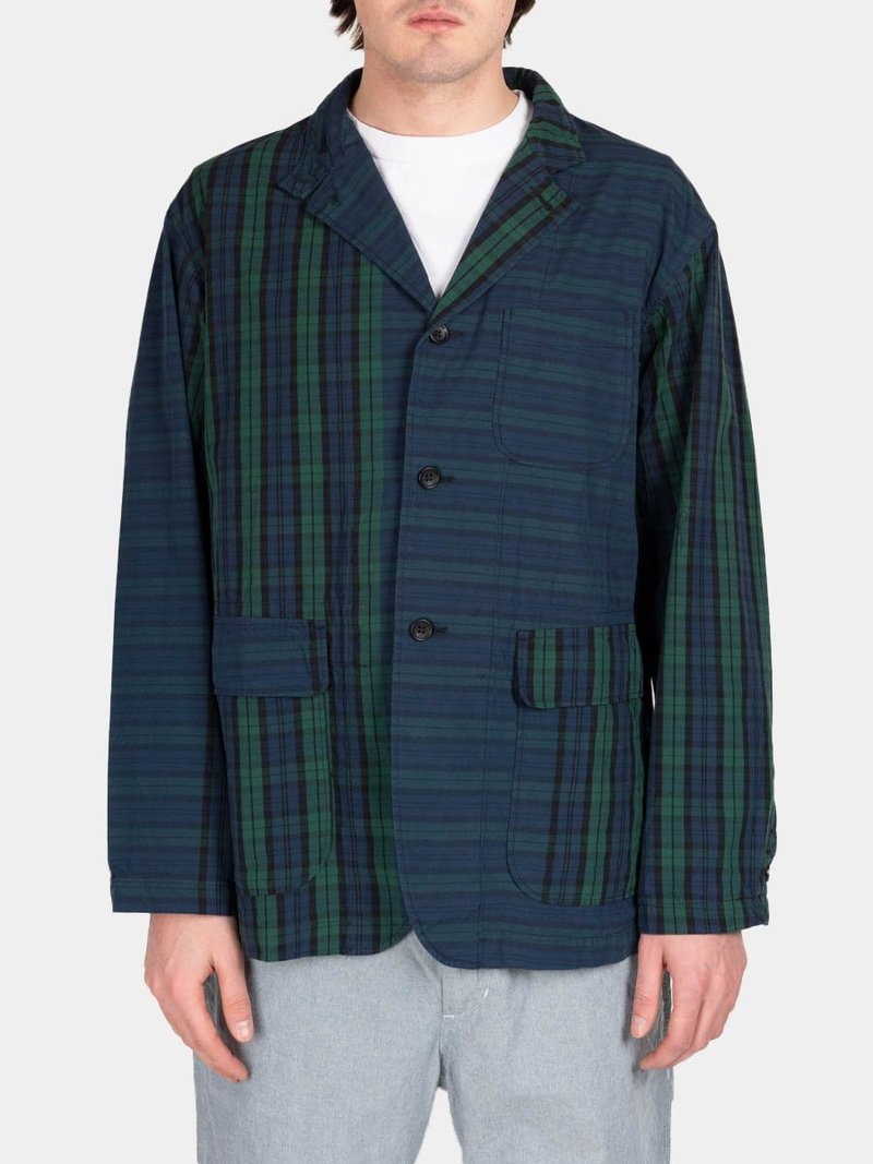 Engineered Garments Big Repeat Madras Loiter Jacket - Blackwatch
