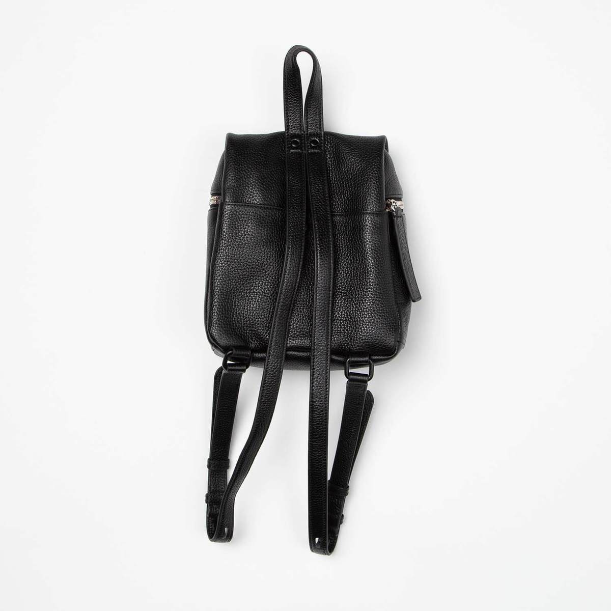 KARA Small Backpack in Black Leather Kara store small backpack - Official Online Store main image 4