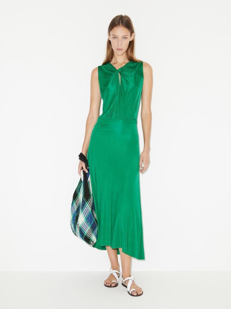 by malene birger green dress ROCROI - newarrivals