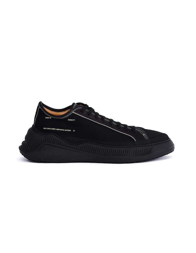 OAMC Black Cotton Free Solo Sneakers | Garmentory