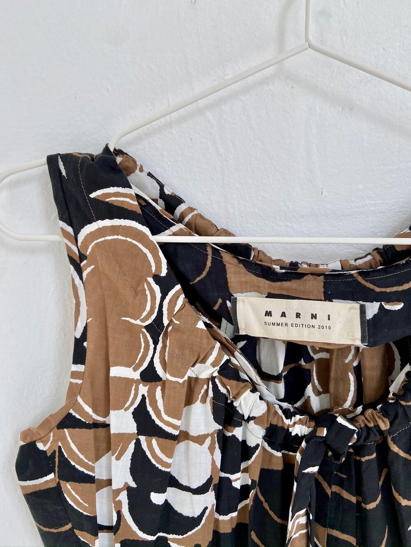 Cotton Vintage 90s Marni Summer Edition Print Dress on Garmentory