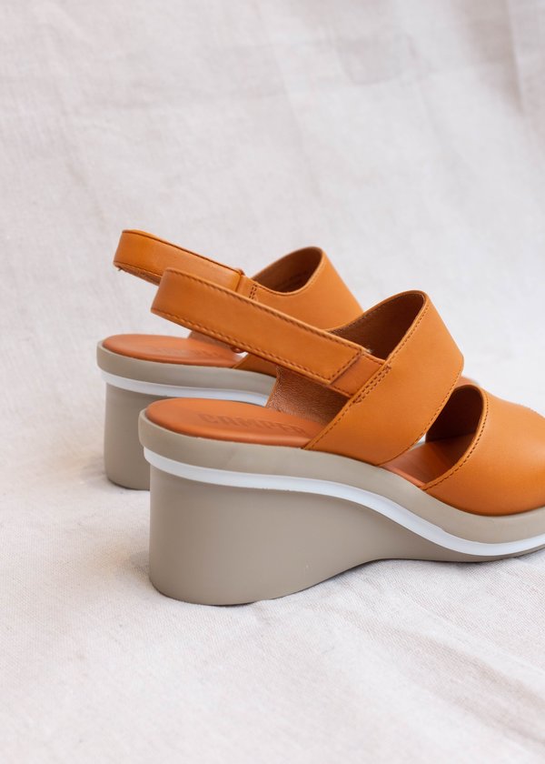 Camper Kyra Wedges - Orange/Tan | Garmentory