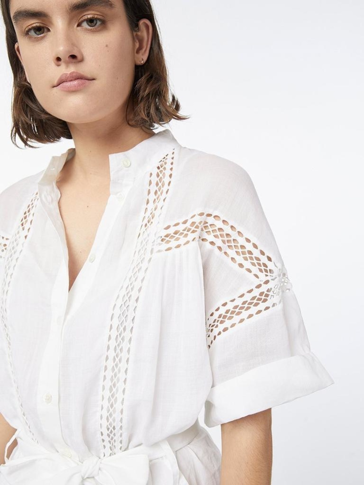 frame twisted pleat dress