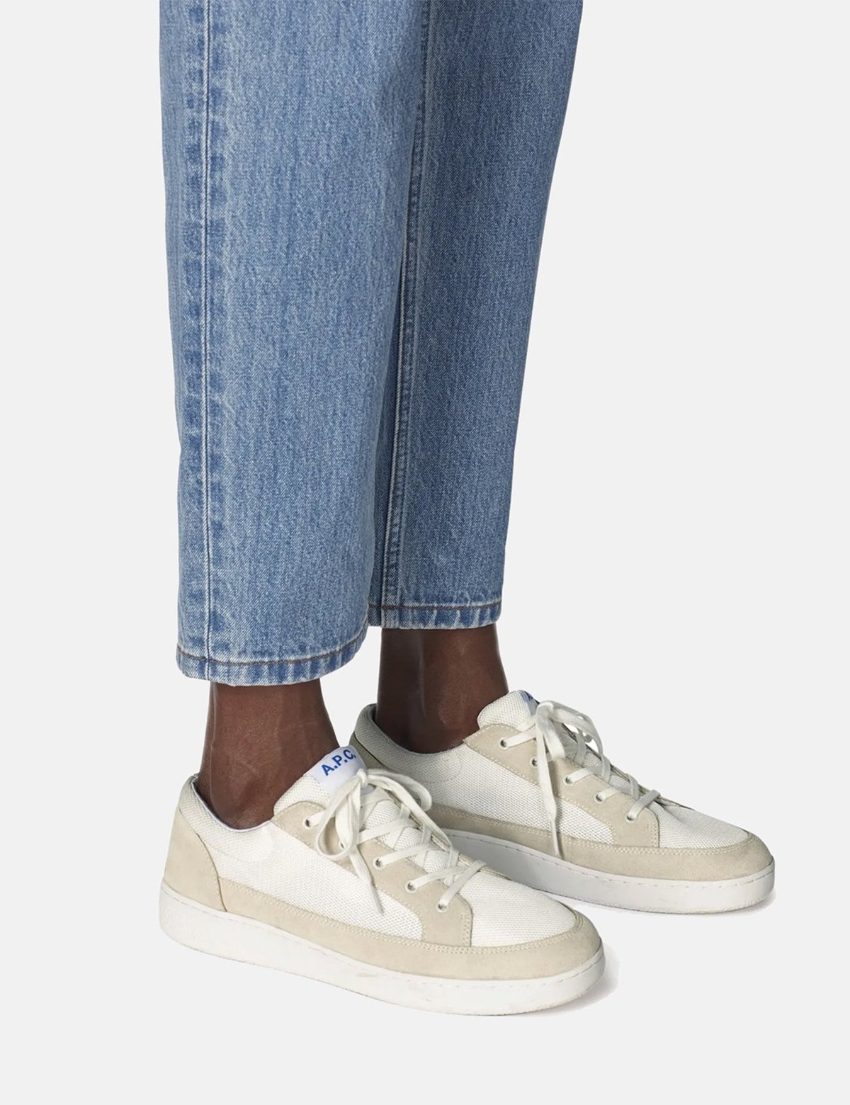 A-P-C--Eddie-Sneakers---Ecru-