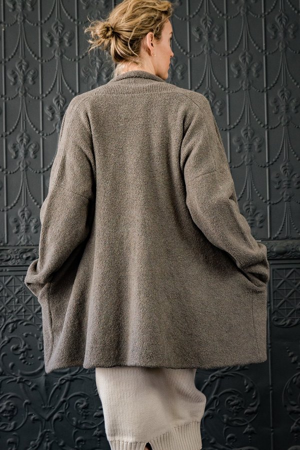 Lauren Manoogian Uzbek Cardigan - granite | Garmentory
