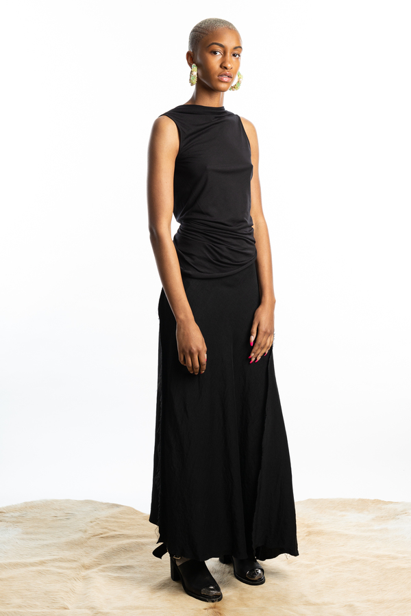 RICK OWENS LILIES Low Back Top - Black | Garmentory