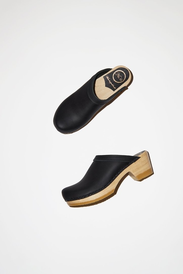 No.6 Old School Clog - Mid Heel - Bourbon No.6 Old School Clog - Mid Heel - Bourbon