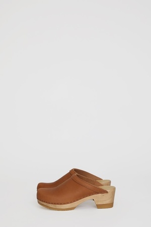 No.6 Old School Clog - Mid Heel - Bourbon No.6 Old School Clog - Mid Heel - Bourbon