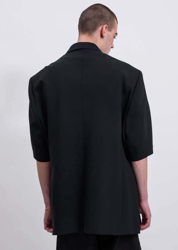 we11done Buckle Short Sleeves Jacket - Black | Garmentory