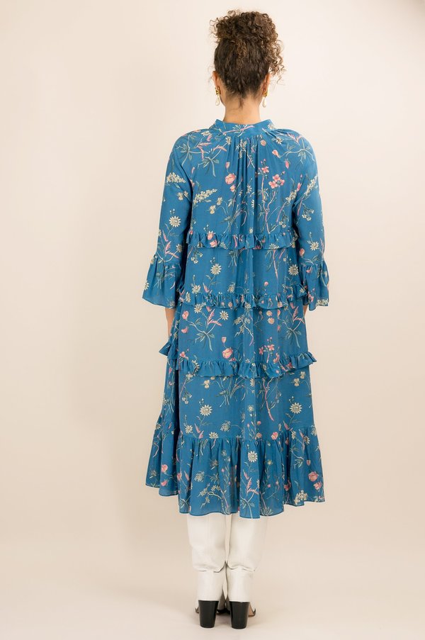 Kristinit Silk Bonheur Dress - Blue Kristinit Silk Bonheur Dress - Blue