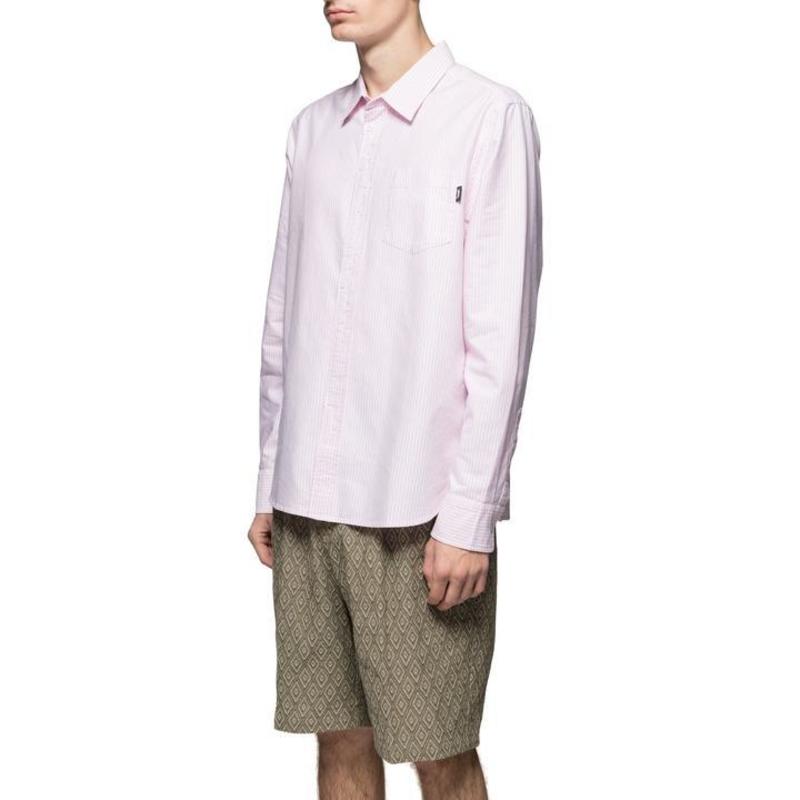 Stussy Crazy Button Oxford Shirt - pink | Garmentory