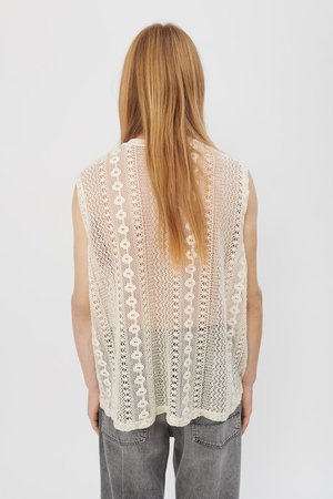 Our Legacy Box Sleeveless Crochet Top - Off White | Garmentory