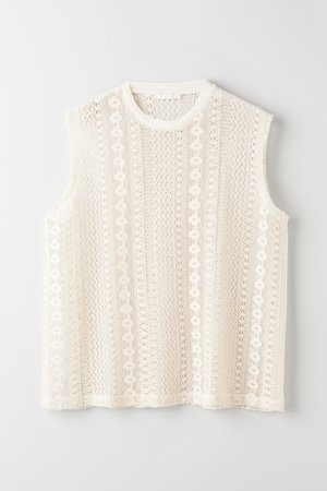 Our Legacy Box Sleeveless Crochet Top - Off White | Garmentory