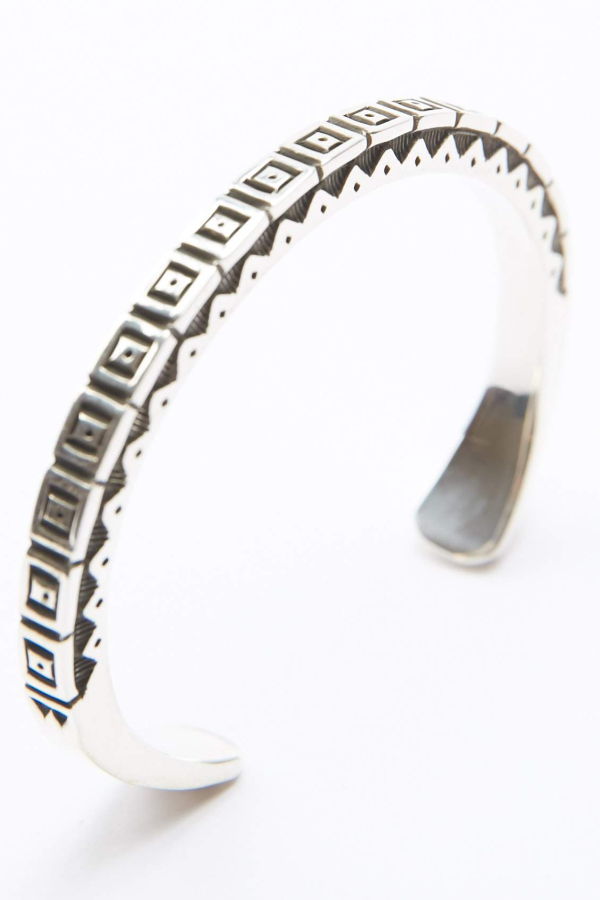  Lyle Secatero Square Cuff - Sterling Silver 