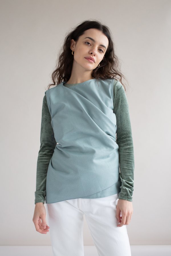 Baserange-Dahl-Raw-Silk-Top-  