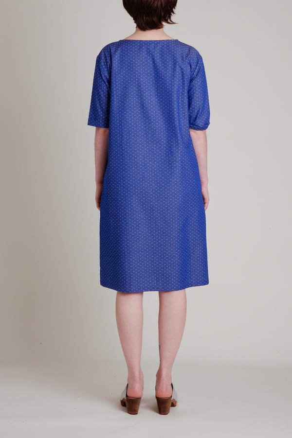 A.Cheng A Line Shift Dress - Blue/White A.Cheng A Line Shift Dress - Blue/White