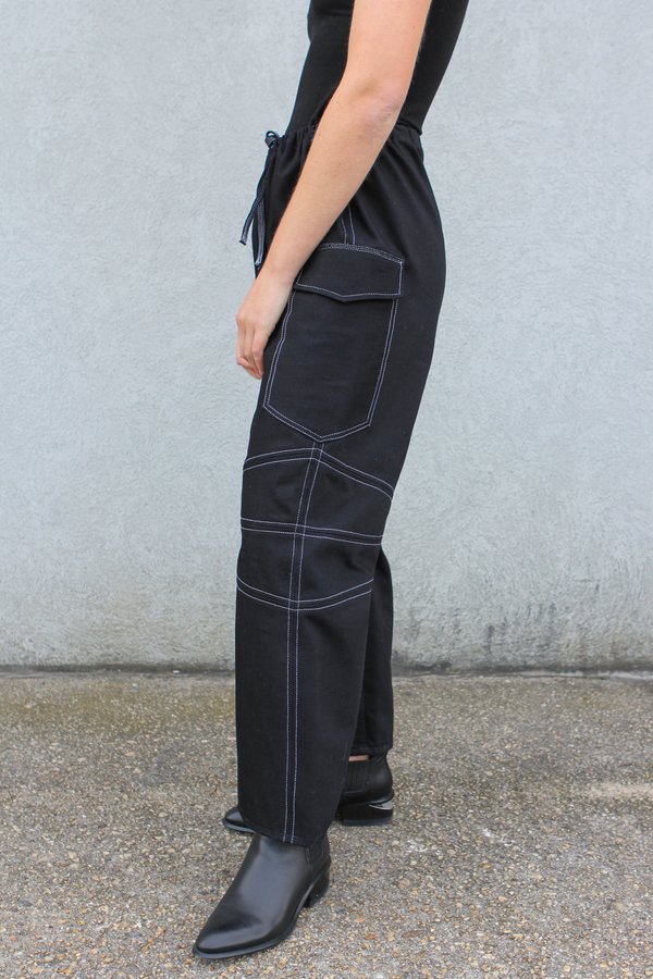 AndAgain Drawstring Denim Pants 